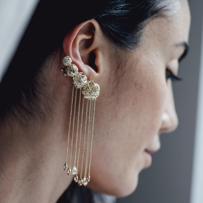 mono 925 sterling silver cipó earring
