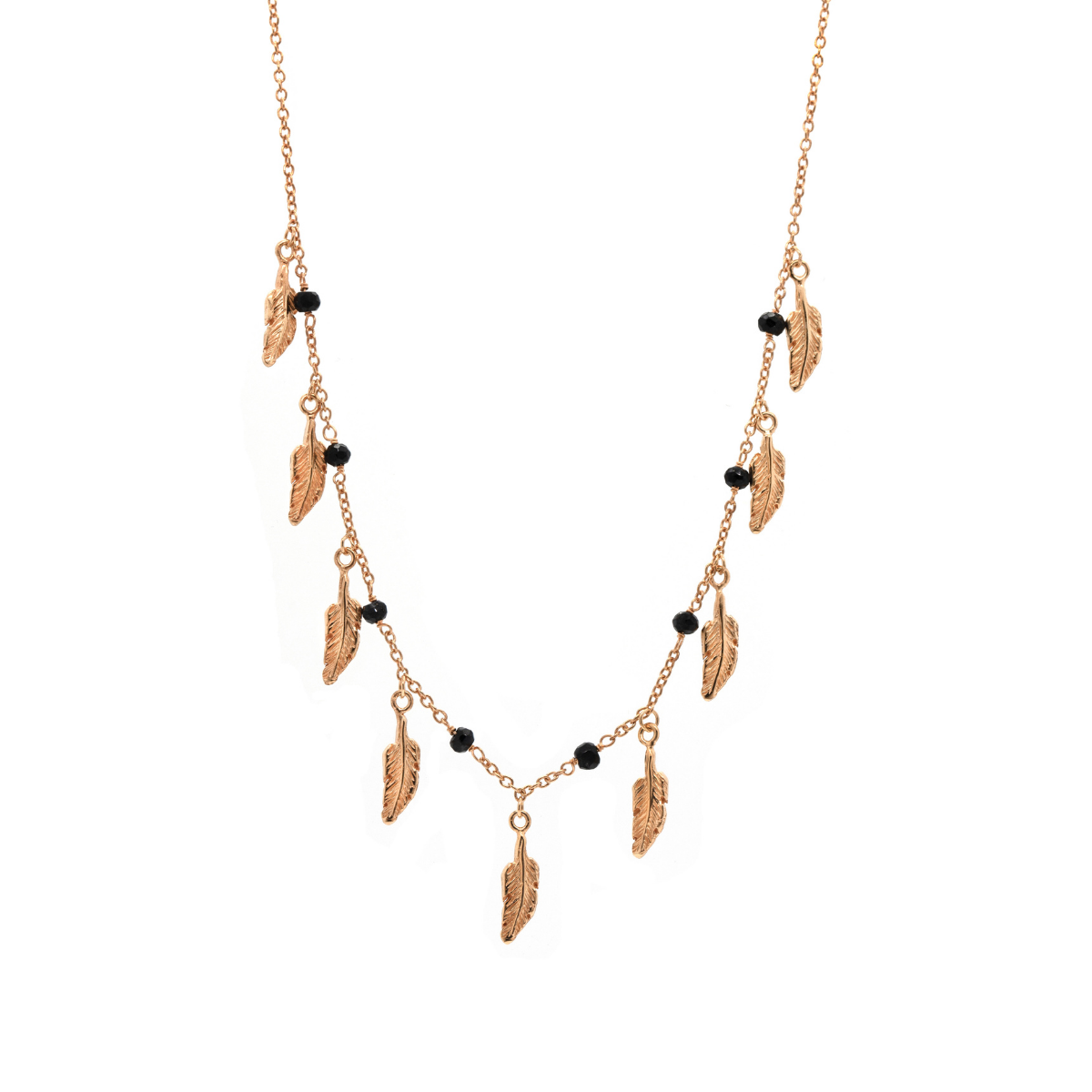 gold feather dream necklace Thais Bernardes Jewellery