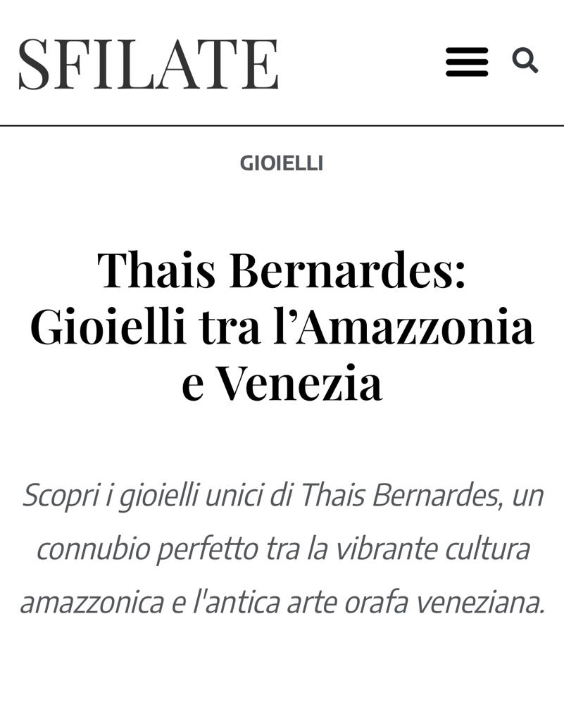 sfilate.it articolo gioielli Thais Bernardes