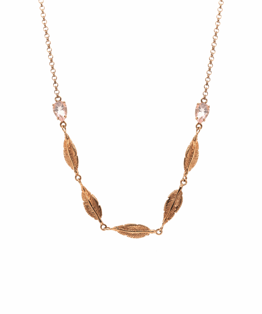 Collana Choker Piume