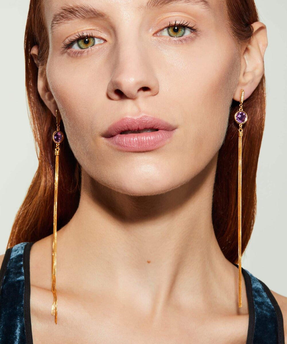 Orecchini Chic Colors Ametista - Immagine 2