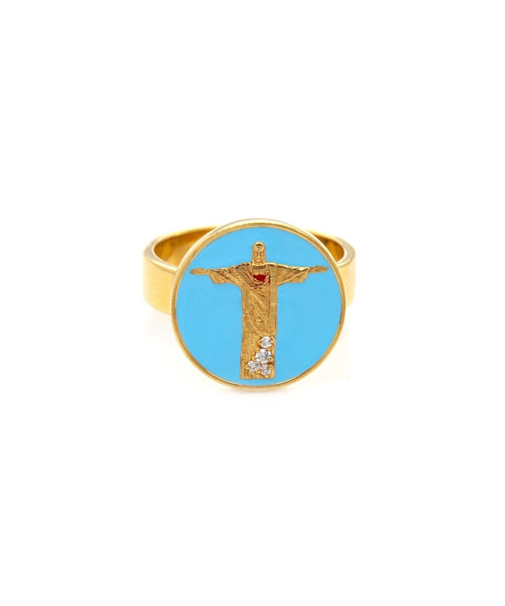 Anello Corcovado Azzurro