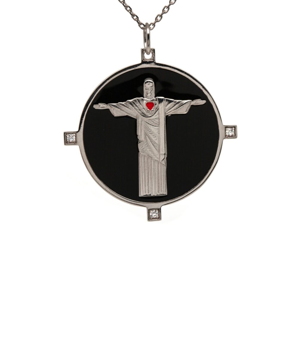 Collana Corcovado Nera – Simbolo di Protezione e Forza Interiore - Immagine 3