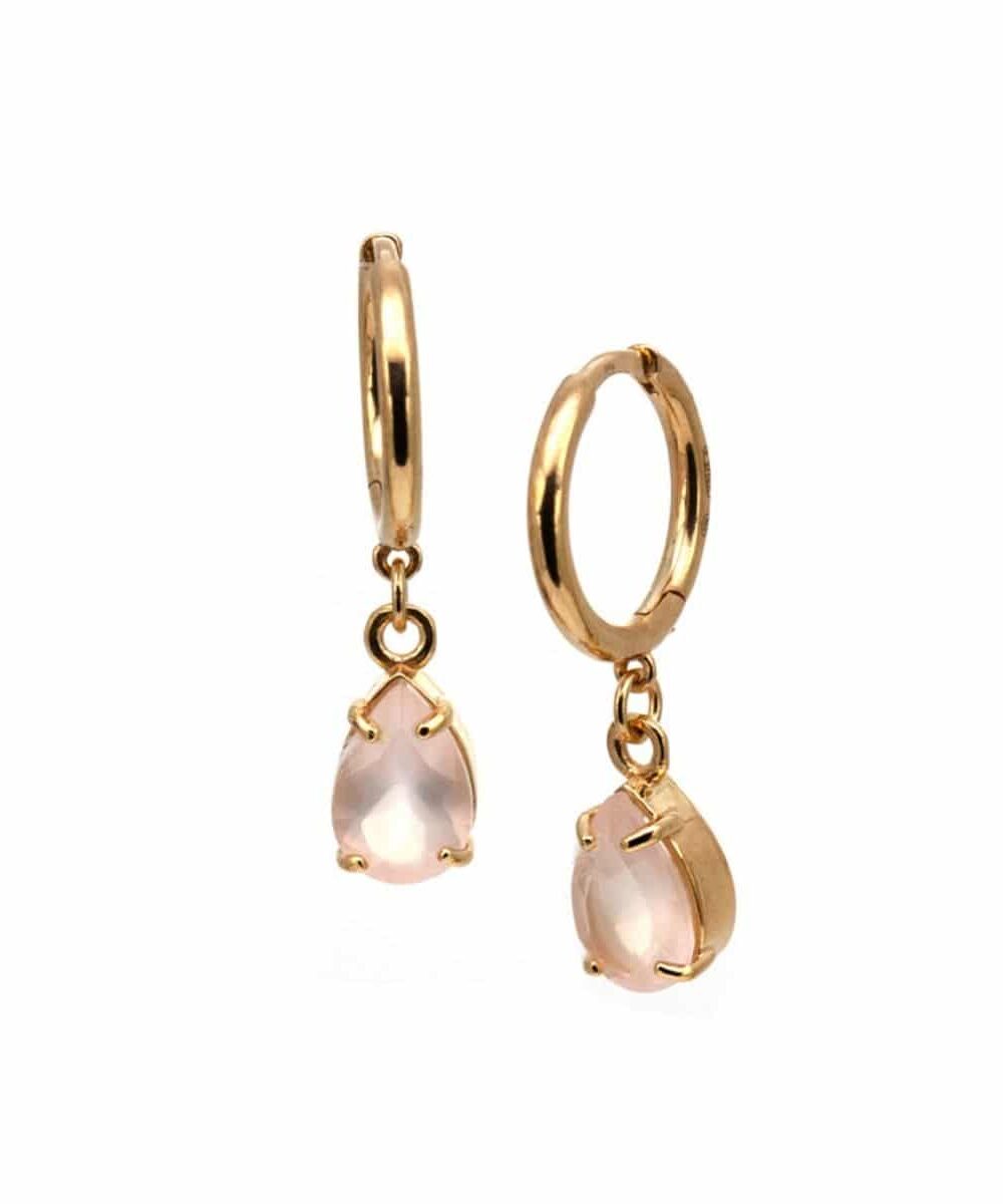 Earrings Colors Rose Quartz