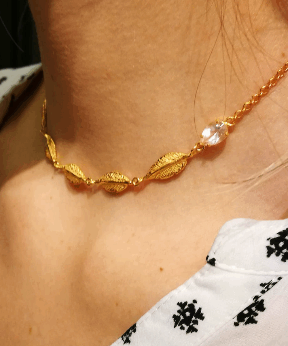 Collana Choker Piume - Image 2