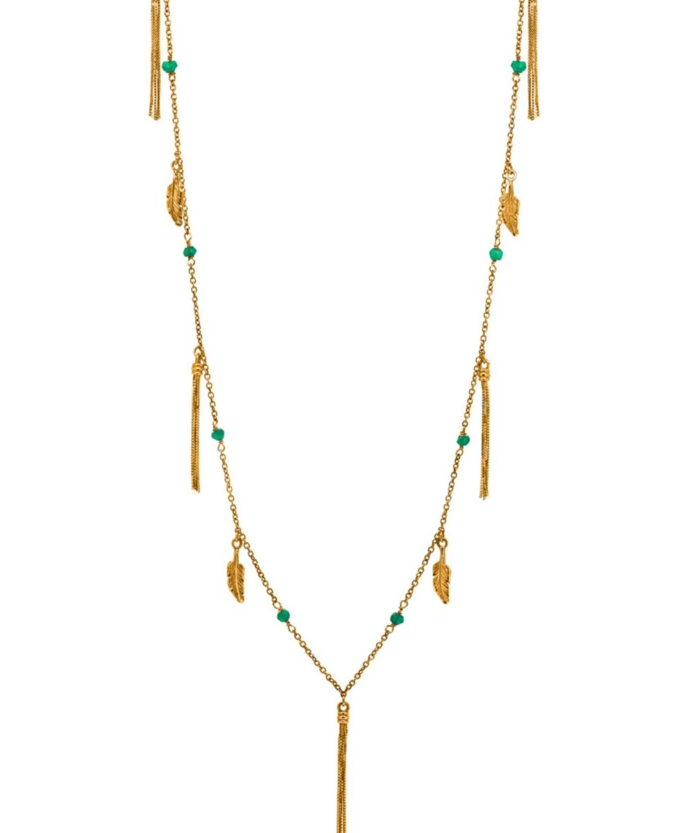 Collana lunga con Piume e Frange Veneziane - Immagine 3