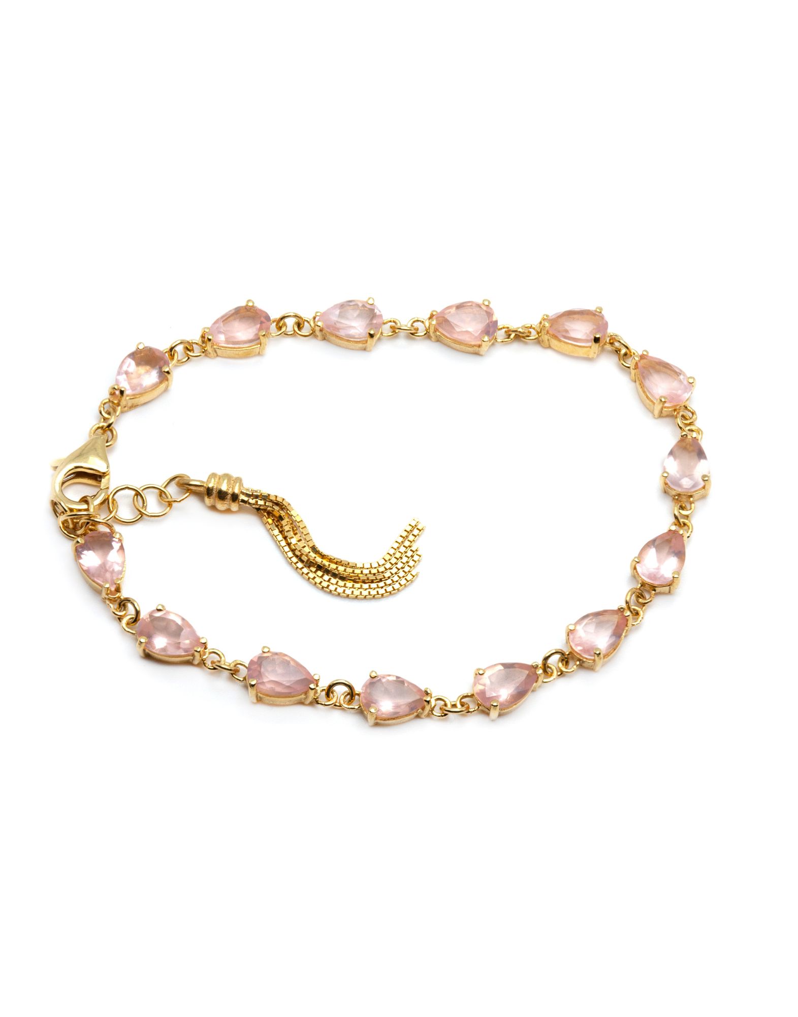 Bracciale Tennis Quarzo Rosa