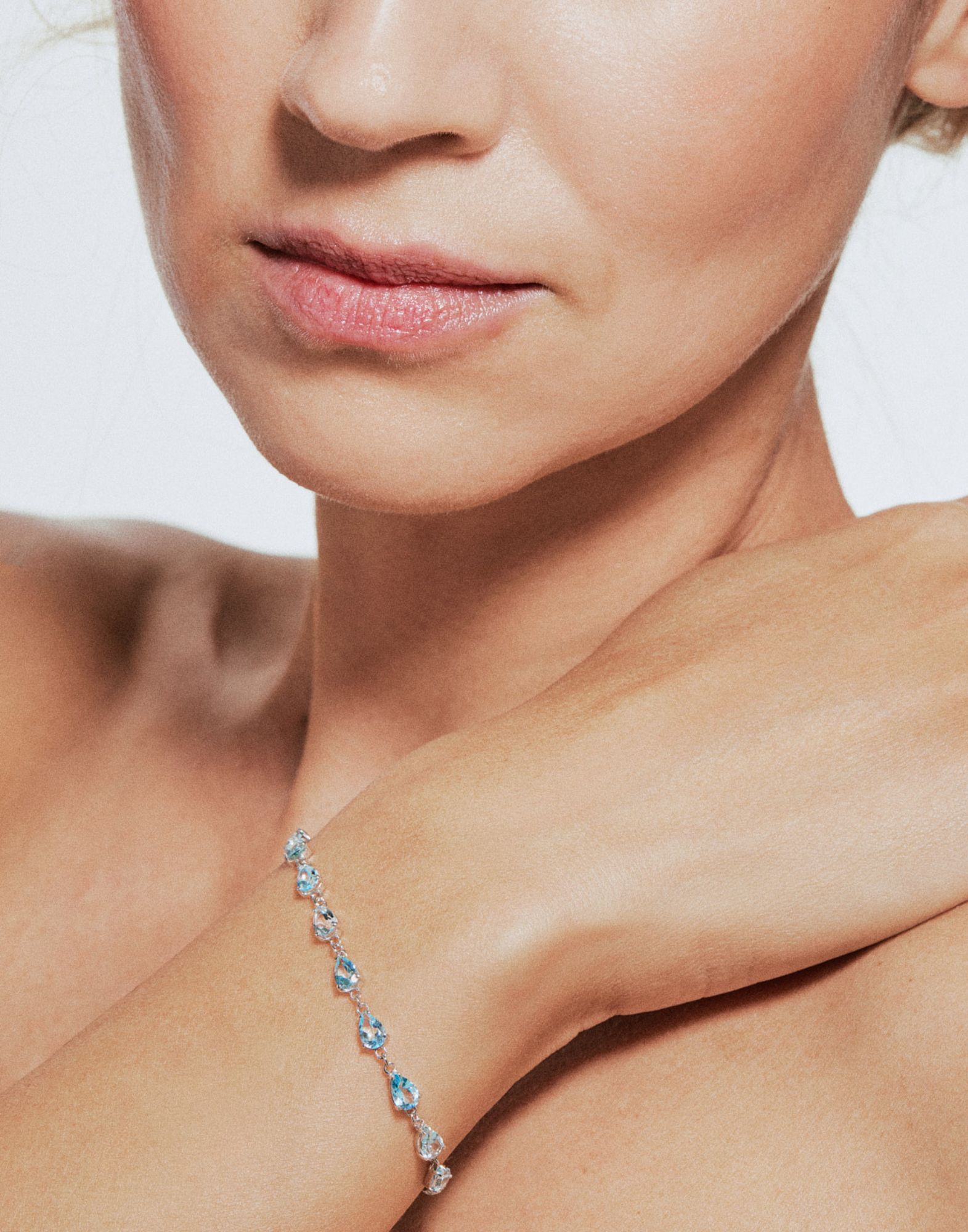Bracciale Tennis Topazio Azzurro - Immagine 2