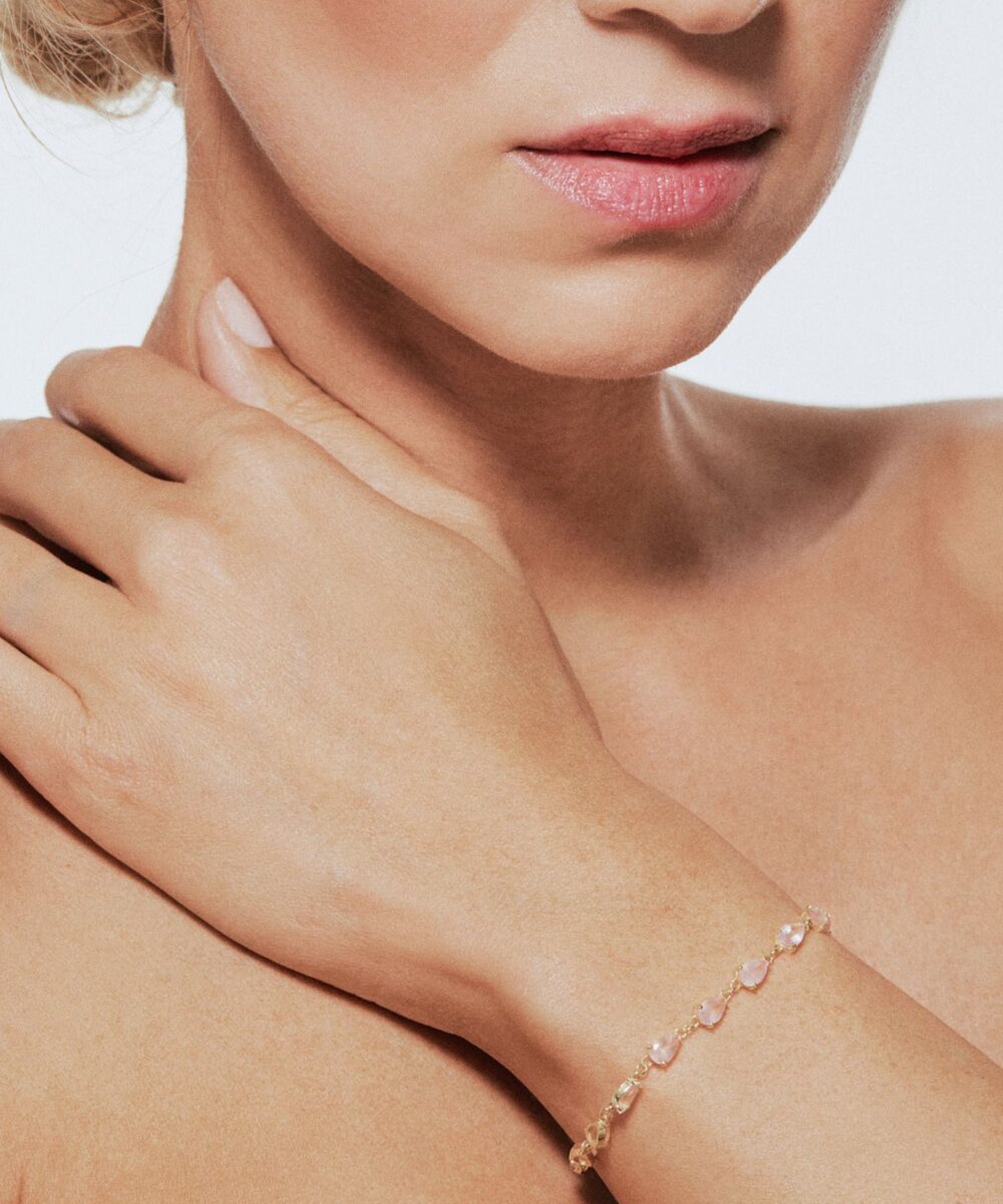 Bracciale Tennis Quarzo Rosa - Immagine 2