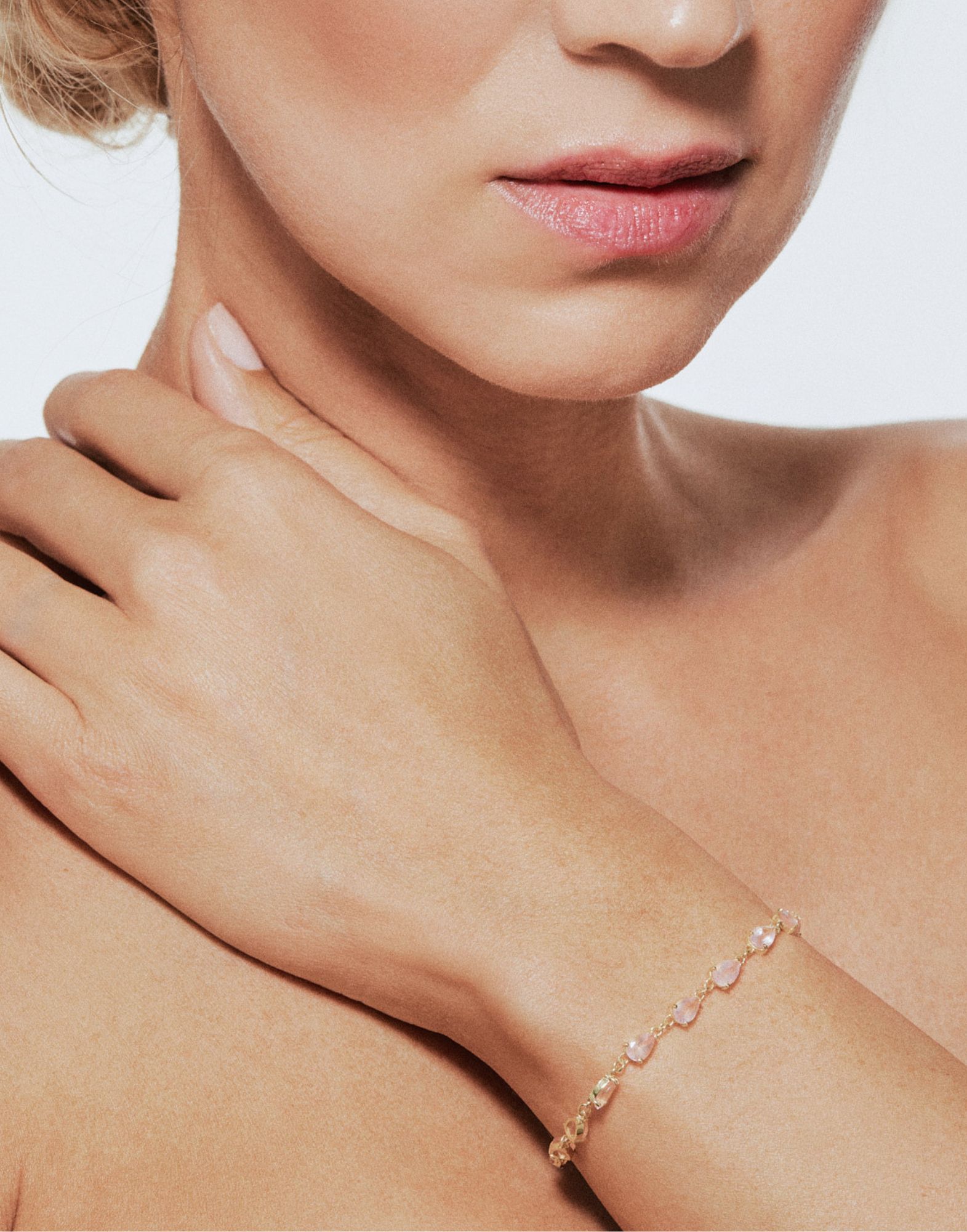 Bracciale Tennis Quarzo Rosa - Immagine 2