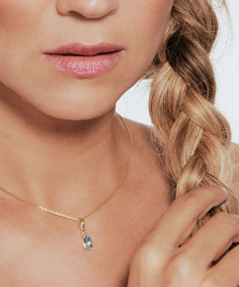 Ciondolo Charm Topazio Azzurro - Immagine 3