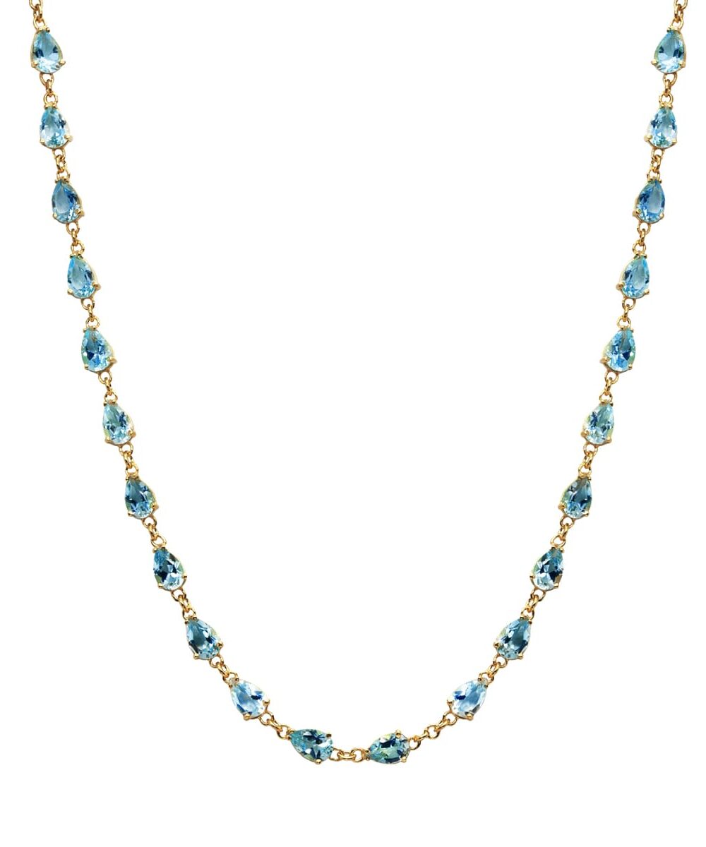 Collana Tennis Colors Topazio Azzurro