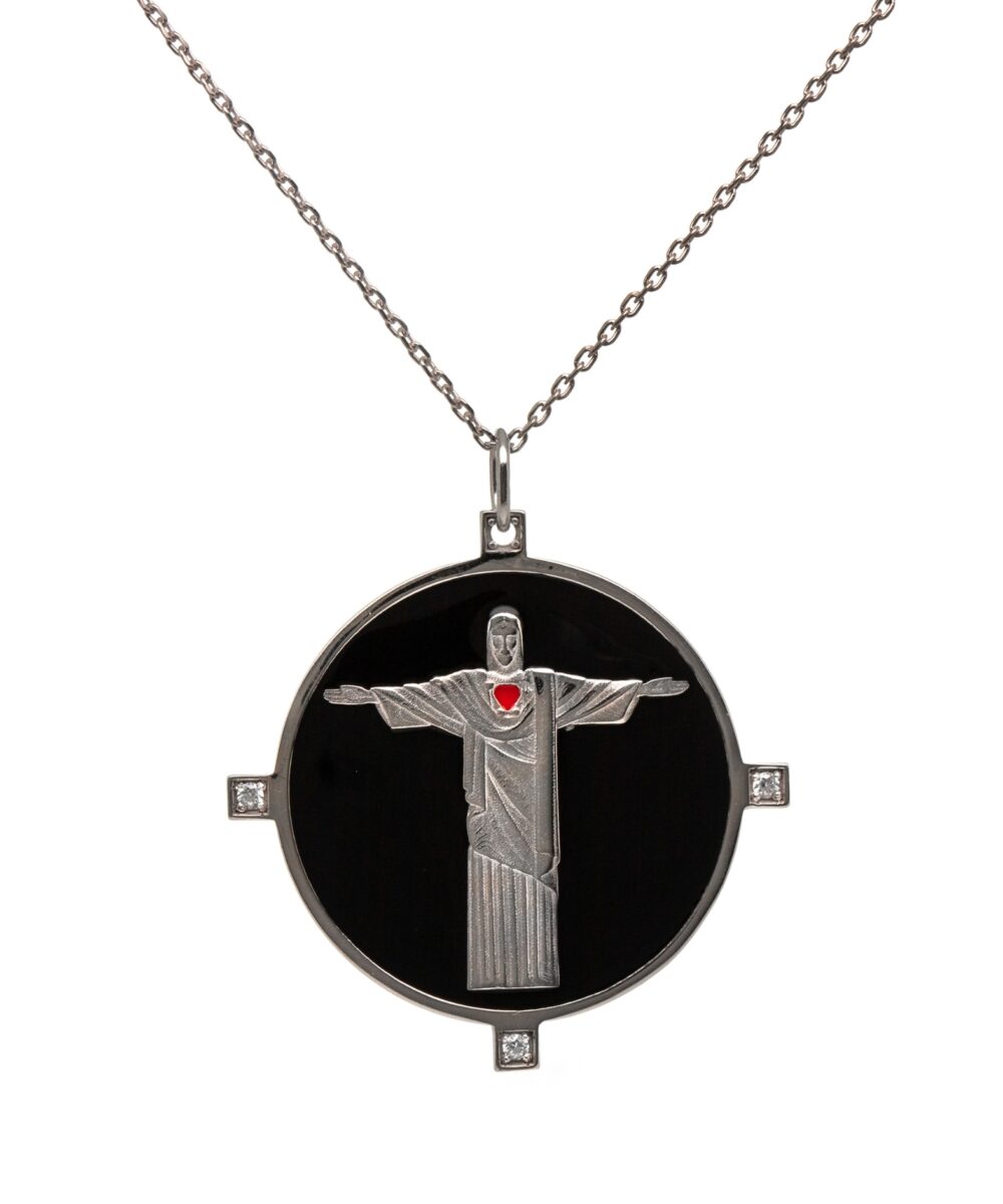 Collana Corcovado Nera – Simbolo di Protezione e Forza Interiore