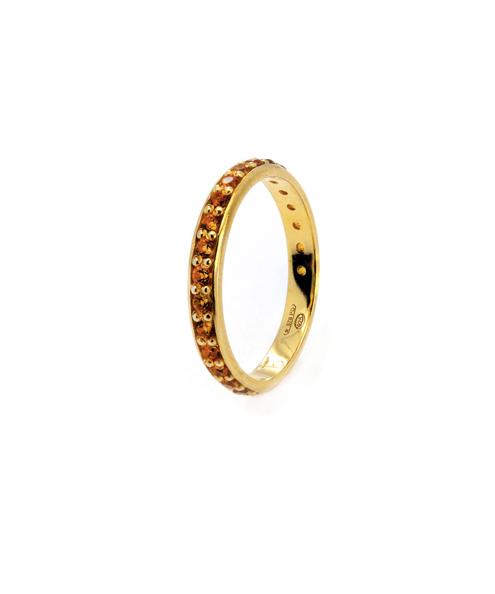 Anello Veretta Citrino
