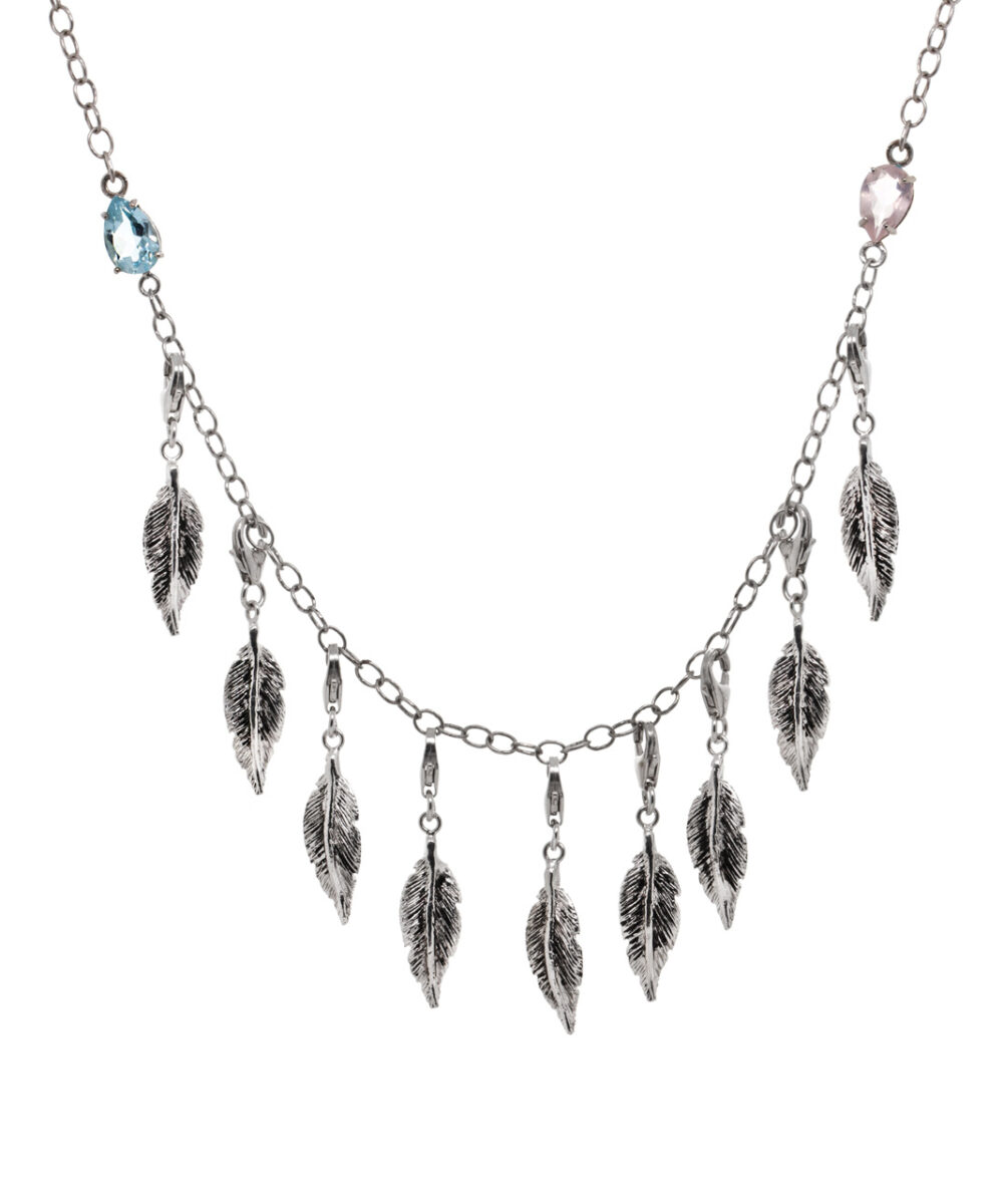 Collana con Charms Piume