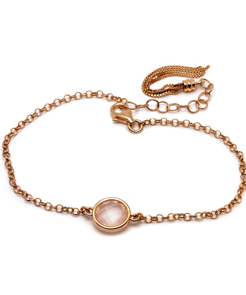 Bracciale Colors Con Quarzo Rosa