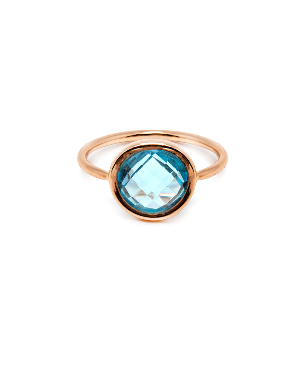 Anello Colors Topazio Azzurro