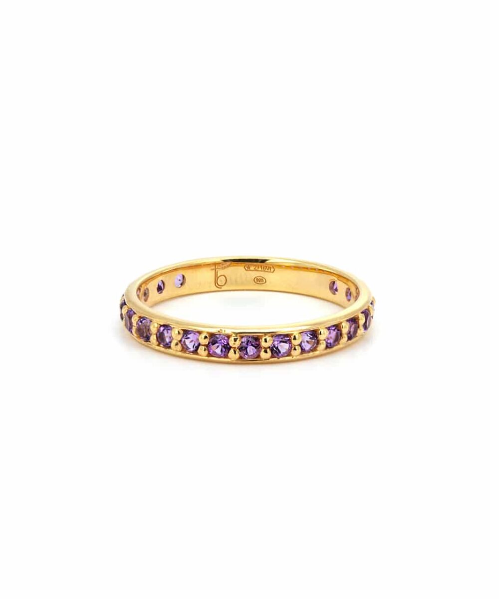 Anello Veretta Ametista - Immagine 3