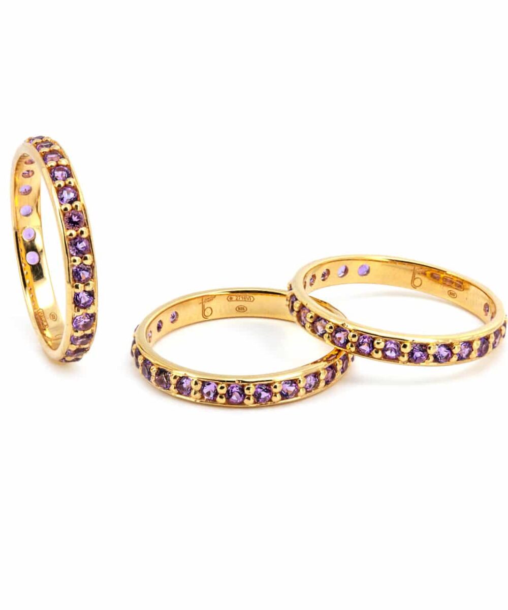 Anello Veretta Ametista - Immagine 2