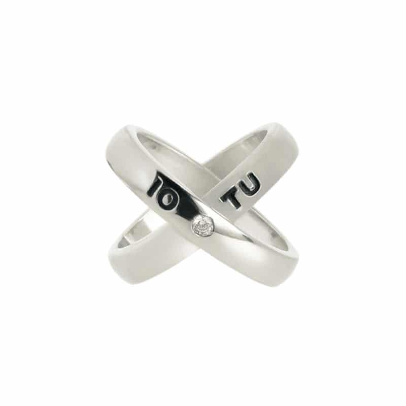 Anello incrociato IO TU