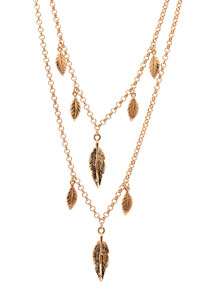 Collana Doppia con Piume