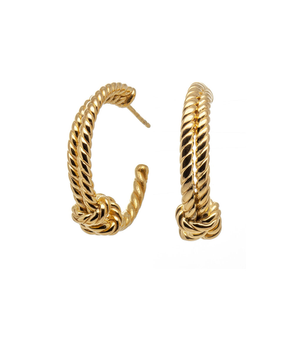 Legame – Orecchini hoops nodo