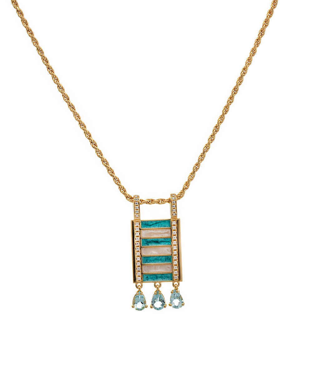 Riva Azzurra – Collana catena corda