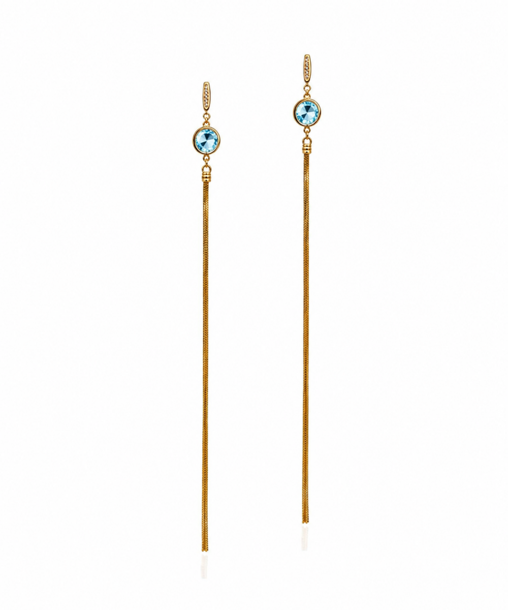 Orecchini Chic Colors Topazio Azzurro - Immagine 2