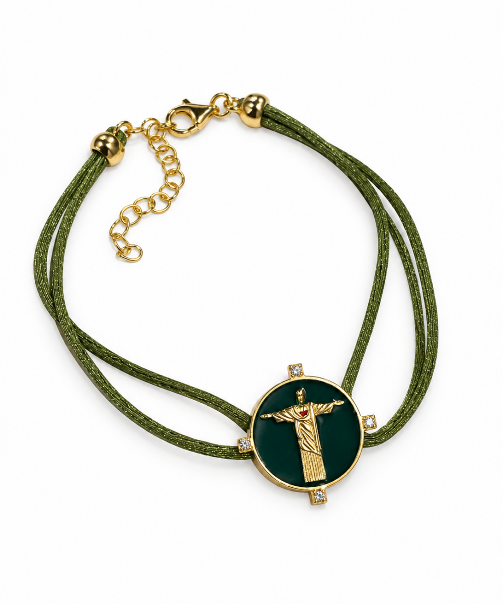 Bracciale Cordino Corcovado Verde Foresta